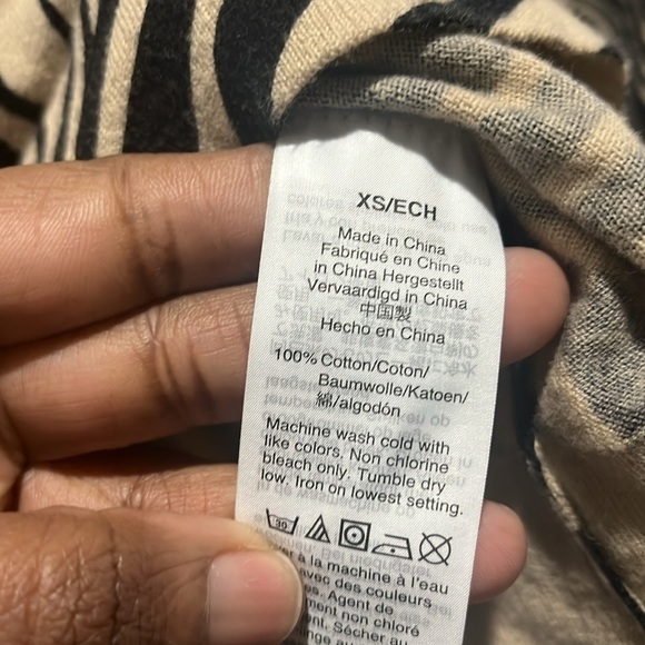 J.Crew Factory Women's Animal-print Zebra Teddie Cotton Sweater Size XS - Picture 5 of 8